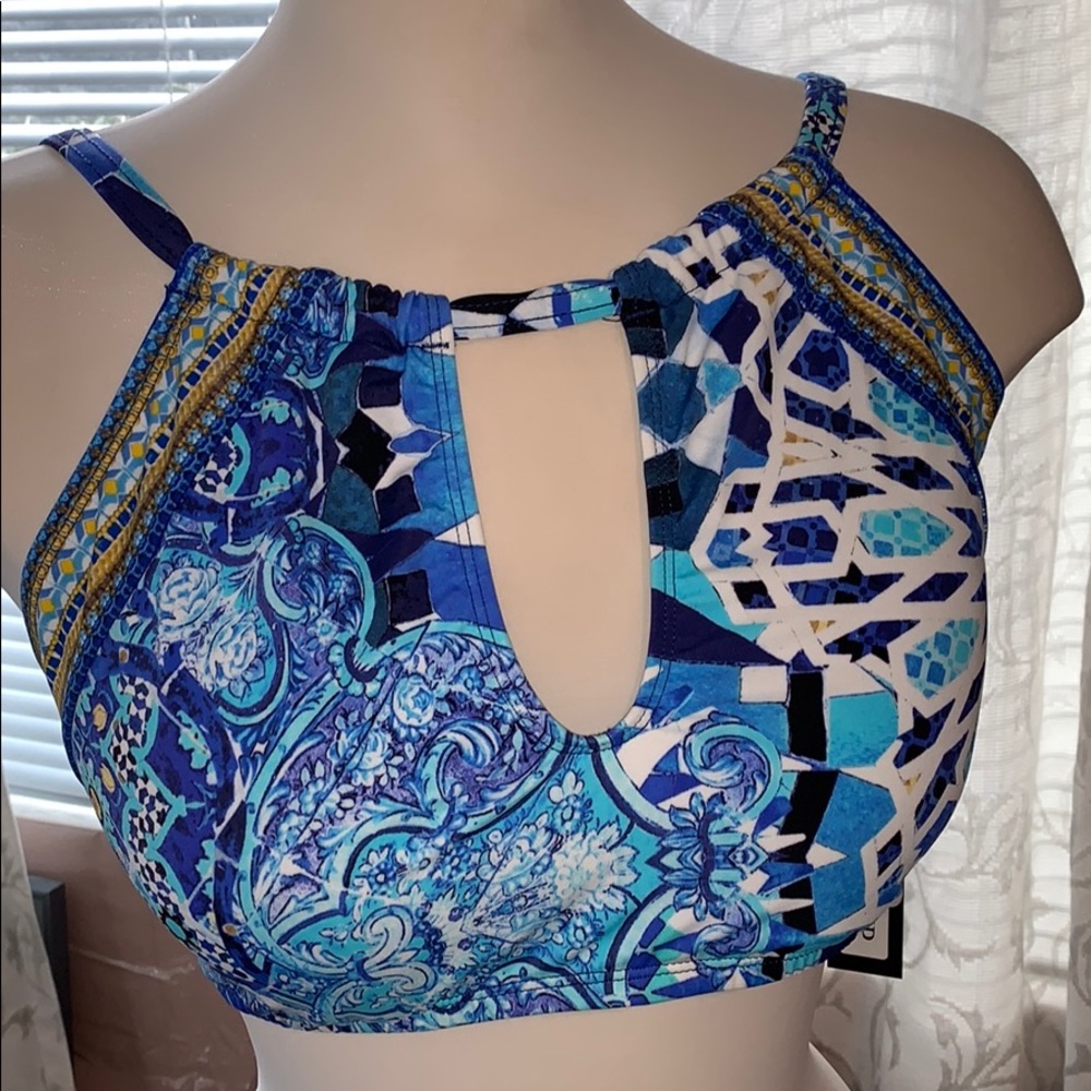 La Blanca tanki top , Great brilliant blue &gold
